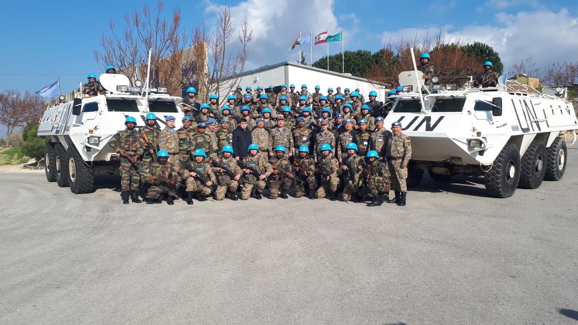 Qazaqstan Qarýly Kúshteriniń ókilderi Lıvandaǵy bitimgershilik rotany tekserip shyqty