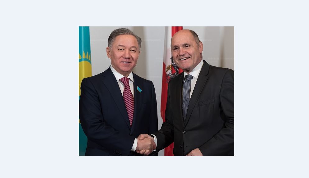 N.Nyǵmatýlın Aýstrııa Parlamenti Ulttyq keńesiniń tóraǵasy V.Sobotkamen kezdesti