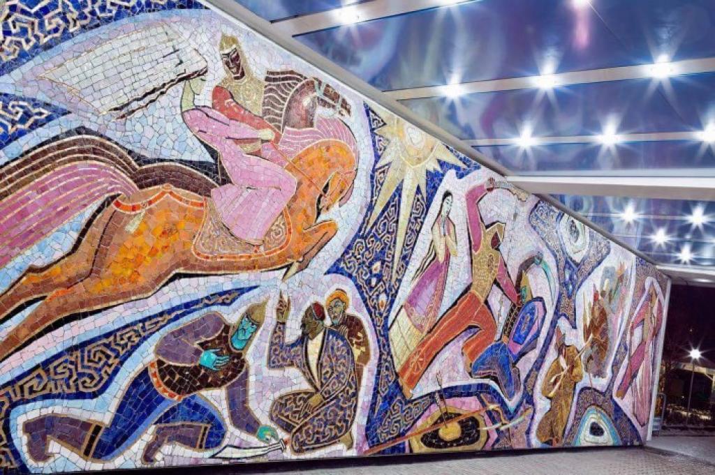  «Eńlik-Kebek» pannosy, Moldahmet Kenbaev, Nıkolaı Sıvchınskıı, 1965 jyl