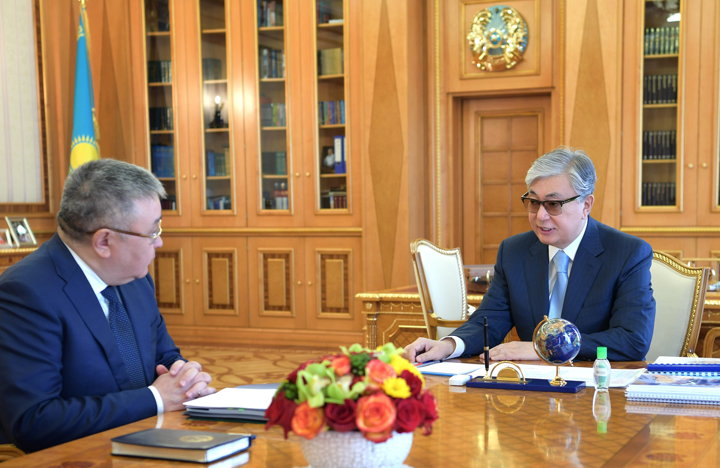 Q.Toqaev Joǵary Sot Keńesiniń tóraǵasy Talǵat Donaqovty qabyldady