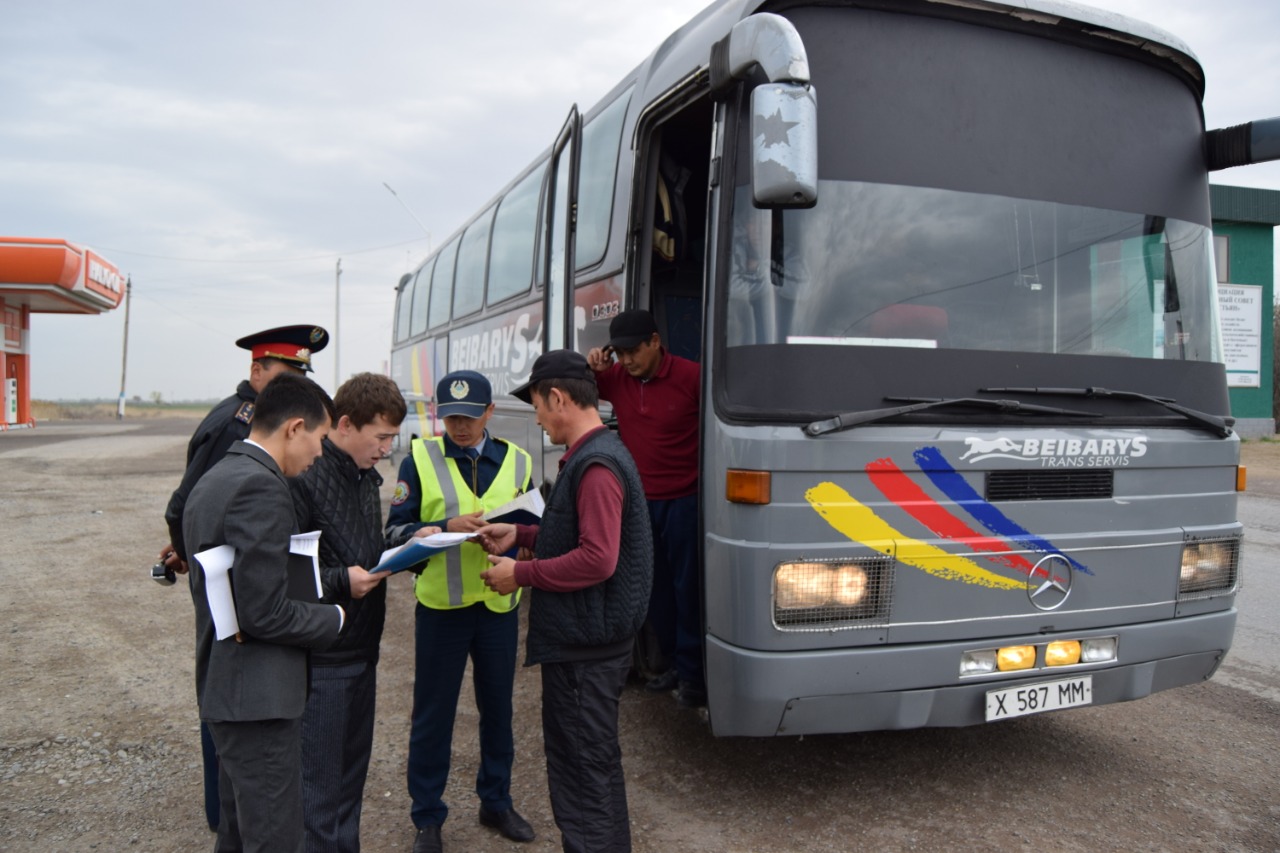 Túrkistan oblysynda zańsyz tasymaldaýǵa qarsy reıdtik sharalar jalǵasýda