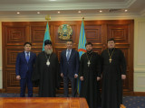 Baqyt Sultanov Qazaqstan Pravoslav Shirkeýiniń basshysymen kezdesti