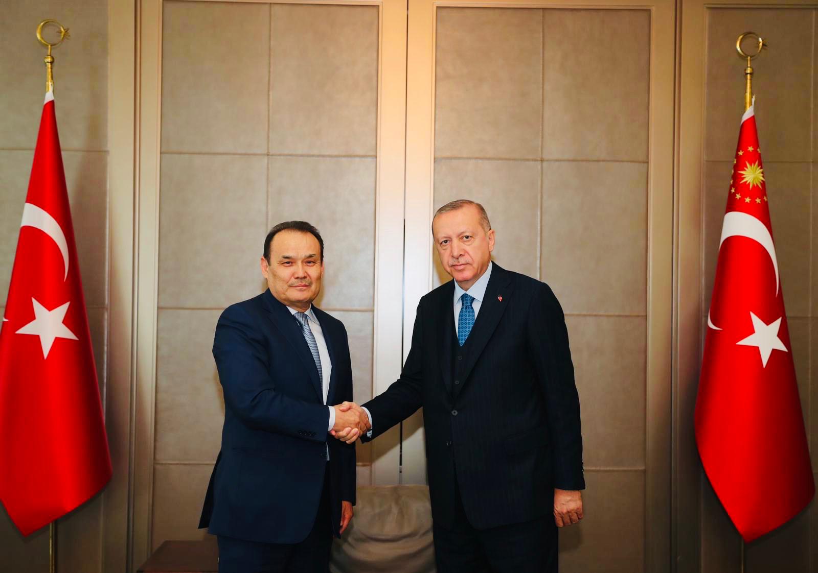 Rejep Taıyp Erdoǵan Túrki keńesiniń Bas hatshysy Baǵdad Ámireevti qabyldady