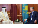 Qazaqstan Prezıdenti Qasym-Jomart Toqaev Qatar Ámiri Tamım ben Hamad Ál Tanımen kezdesti