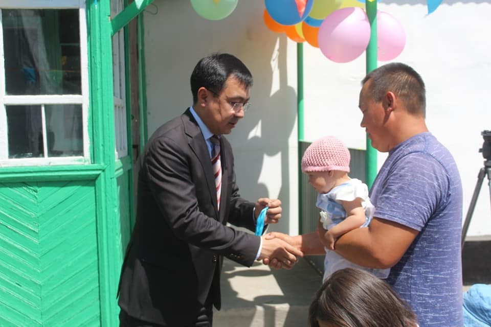 Kóksý aýdanynda 13 otbasy baspanaly boldy