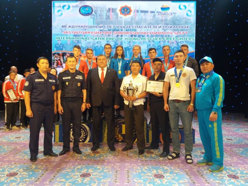 Soltústik Qazaqstannyń jas órt sóndirýshileri halyqaralyq jarysta top jardy