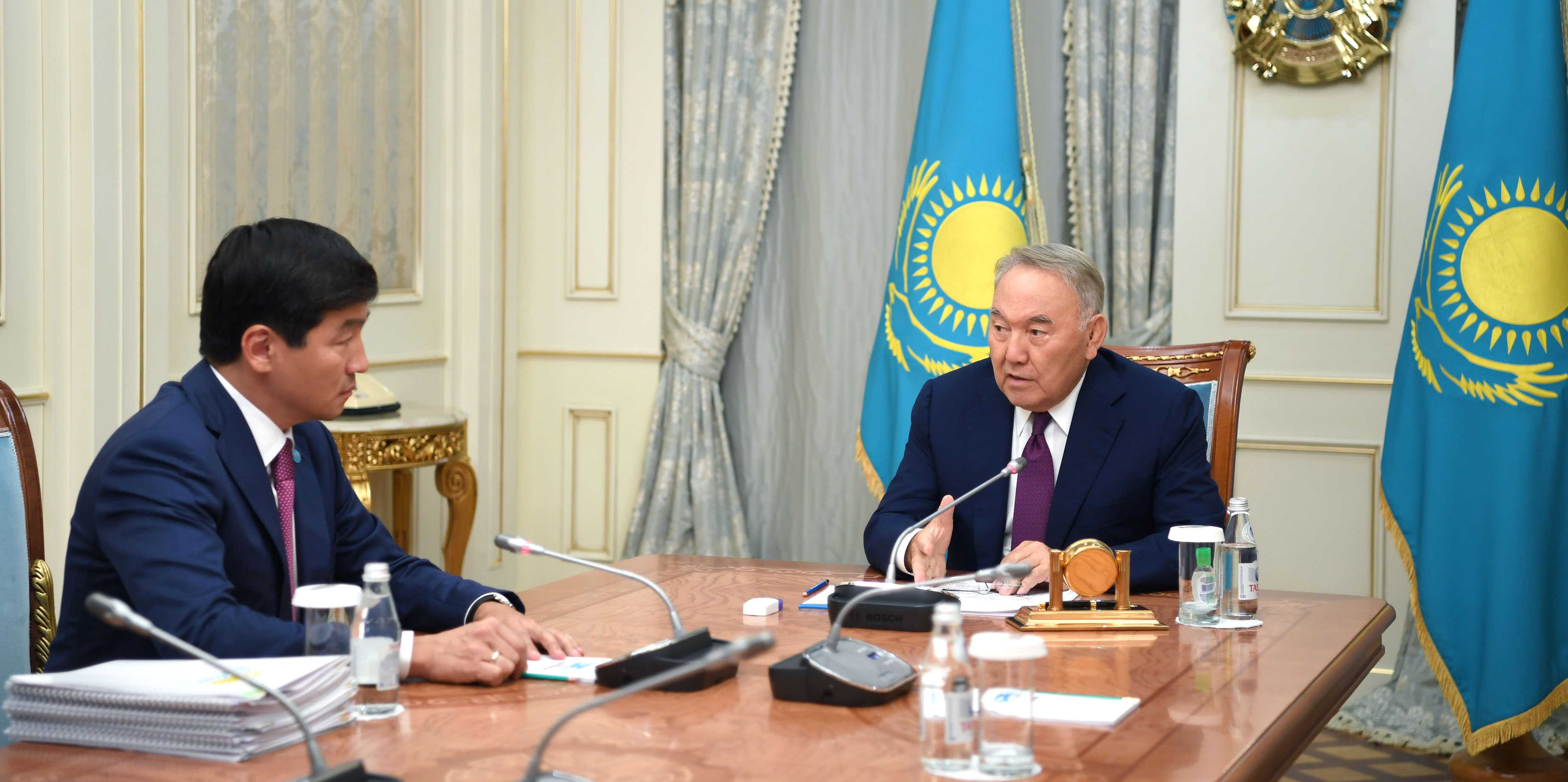 Elbasy «Nur Otan» partııasy Tóraǵasynyń birinshi orynbasary Baýyrjan Baıbekti qabyldady