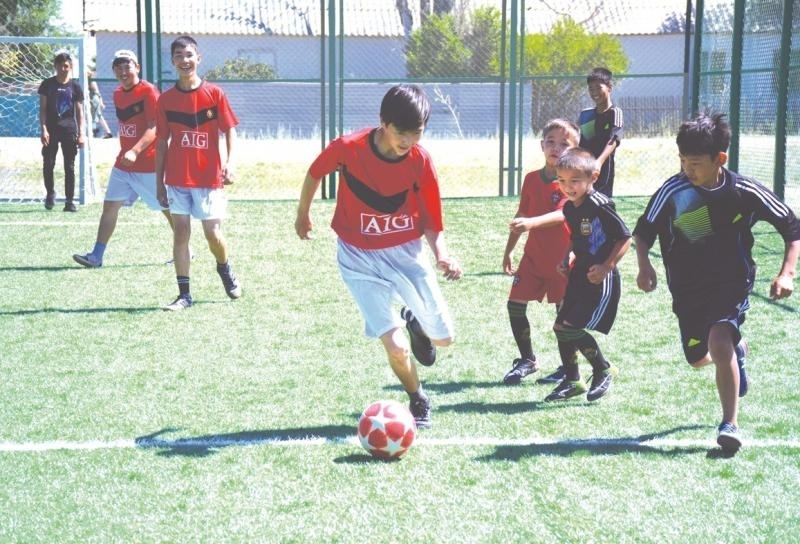 Aýyl jastaryna sport alańy salyndy