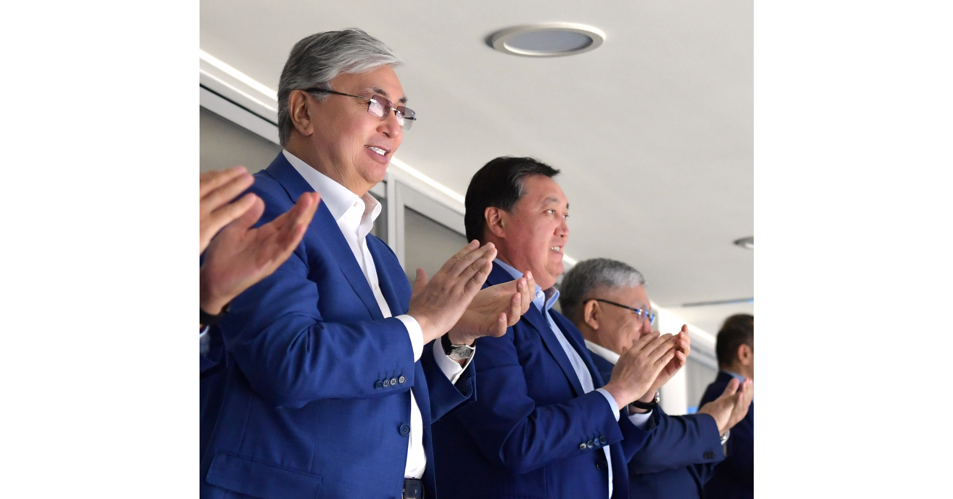 Memleket basshysy Qazaqstan Respýblıkasy Prezıdentiniń hokkeıden 10-shy mereıtoılyq kýbogynyń ashylý saltanatyna qatysty