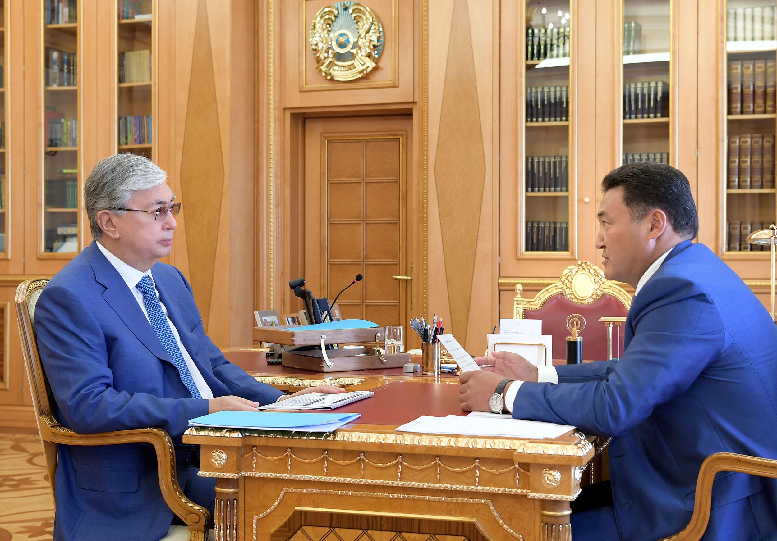 Memleket basshysy Pavlodar oblysynyń ákimi Bolat Baqaýovty qabyldady