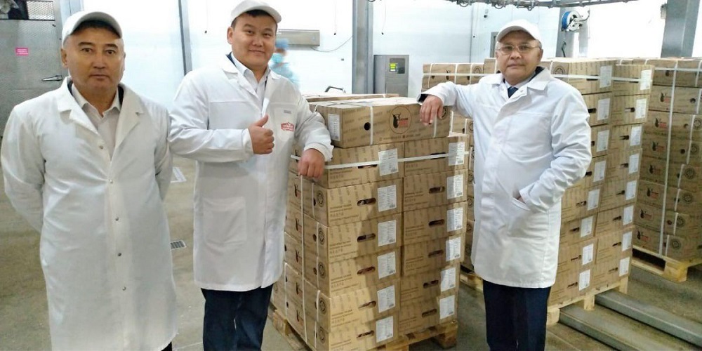 Aqtóbe oblysynan QHR-ǵa muzdatylǵan sıyr etiniń birinshi partııasy jóneltildi