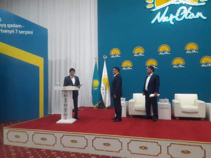 Nur Otan partııasy Shymkent qalalyq fılıalynyń tóraǵasy saılandy