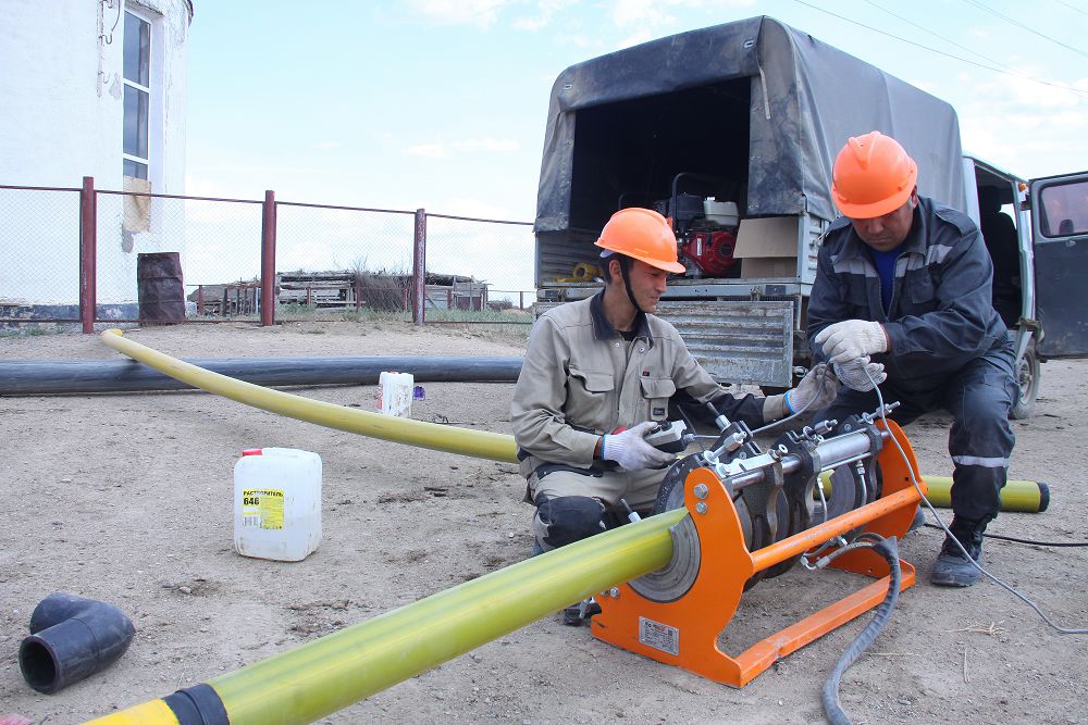 Jezqazǵanda ishki gaz jelileri tartylýda