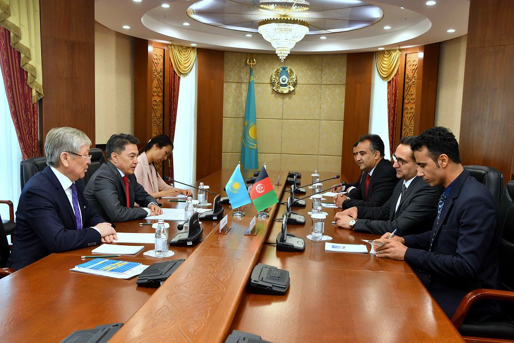 Senat Tóraǵasynyń orynbasary Aýǵanstan Parlamenti joǵarǵy palatasynyń vıse-spıkerimen kezdesti