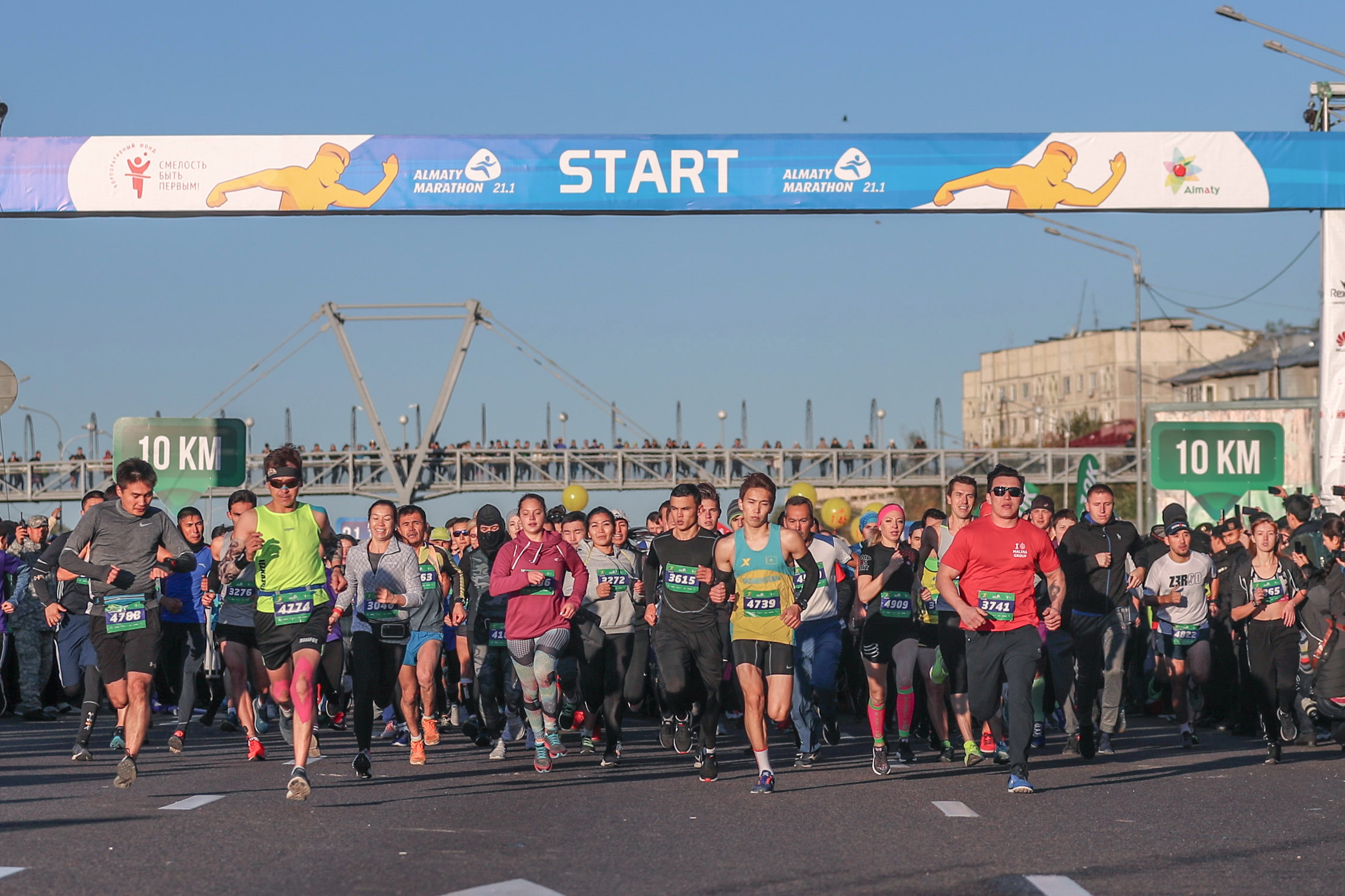 Almaty jartylaı marafonynda 5 myńdaı áýesqoı sportshy márege jetti