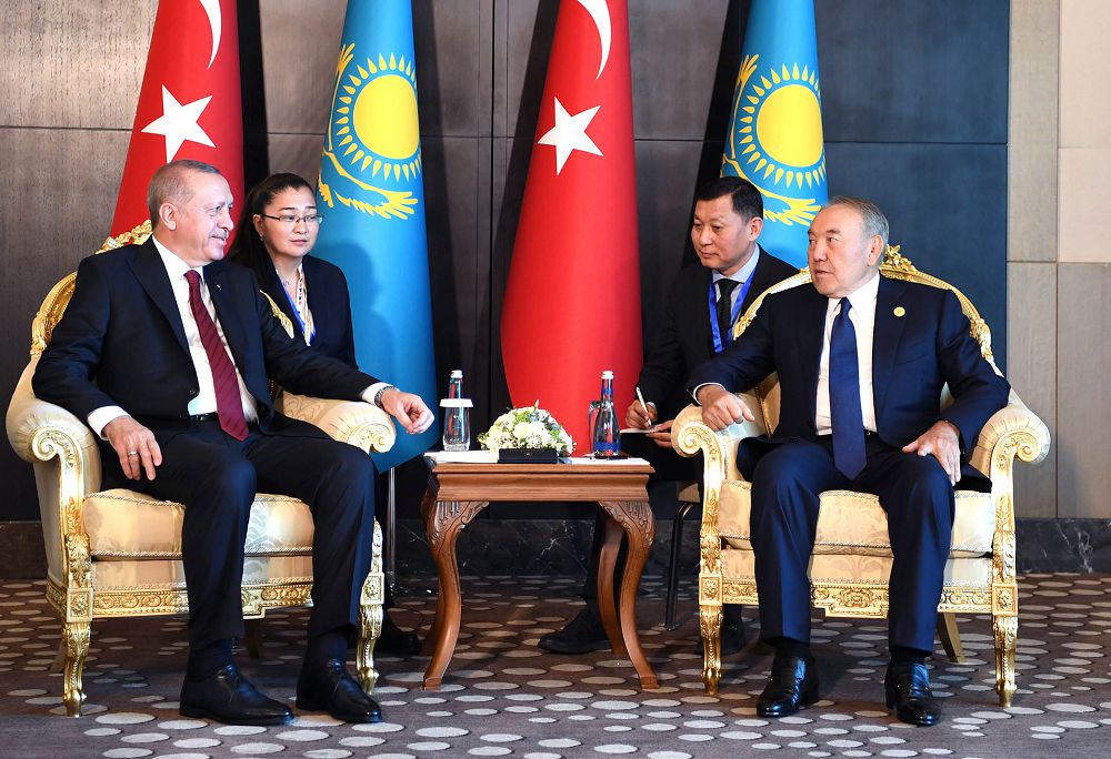 Nursultan Nazarbaev Rejep Erdoǵanmen kezdesti