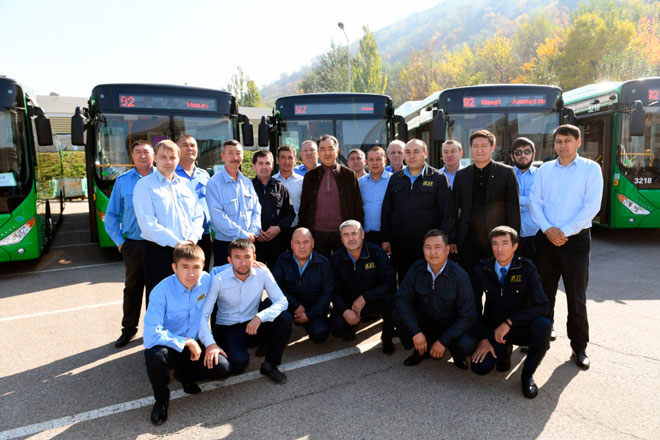 Almatyda №92 baǵyttaǵy avtobýstar jańardy