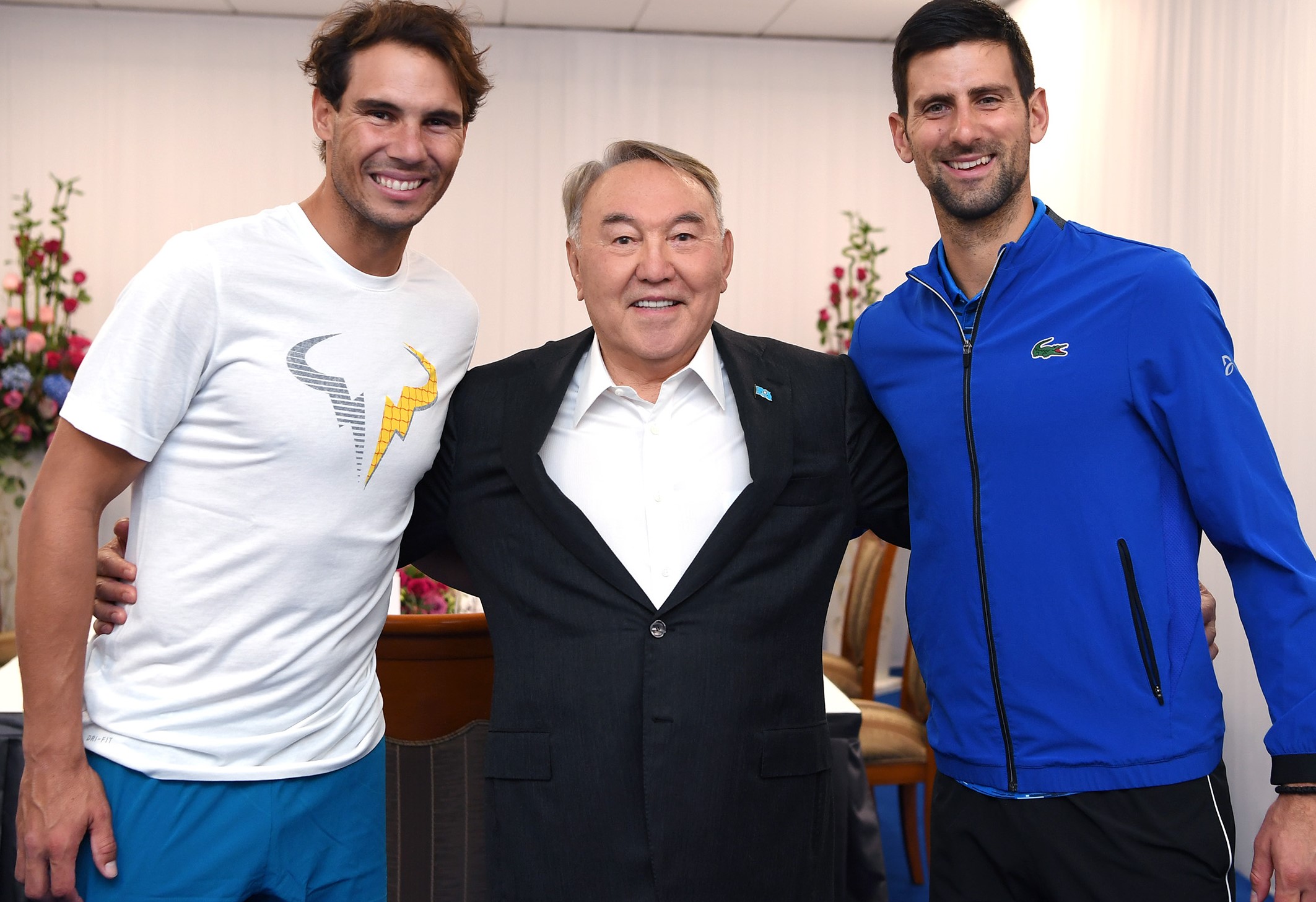 Elbasy Novak Djokovıch jáne Rafael Nadalmen kezdesti