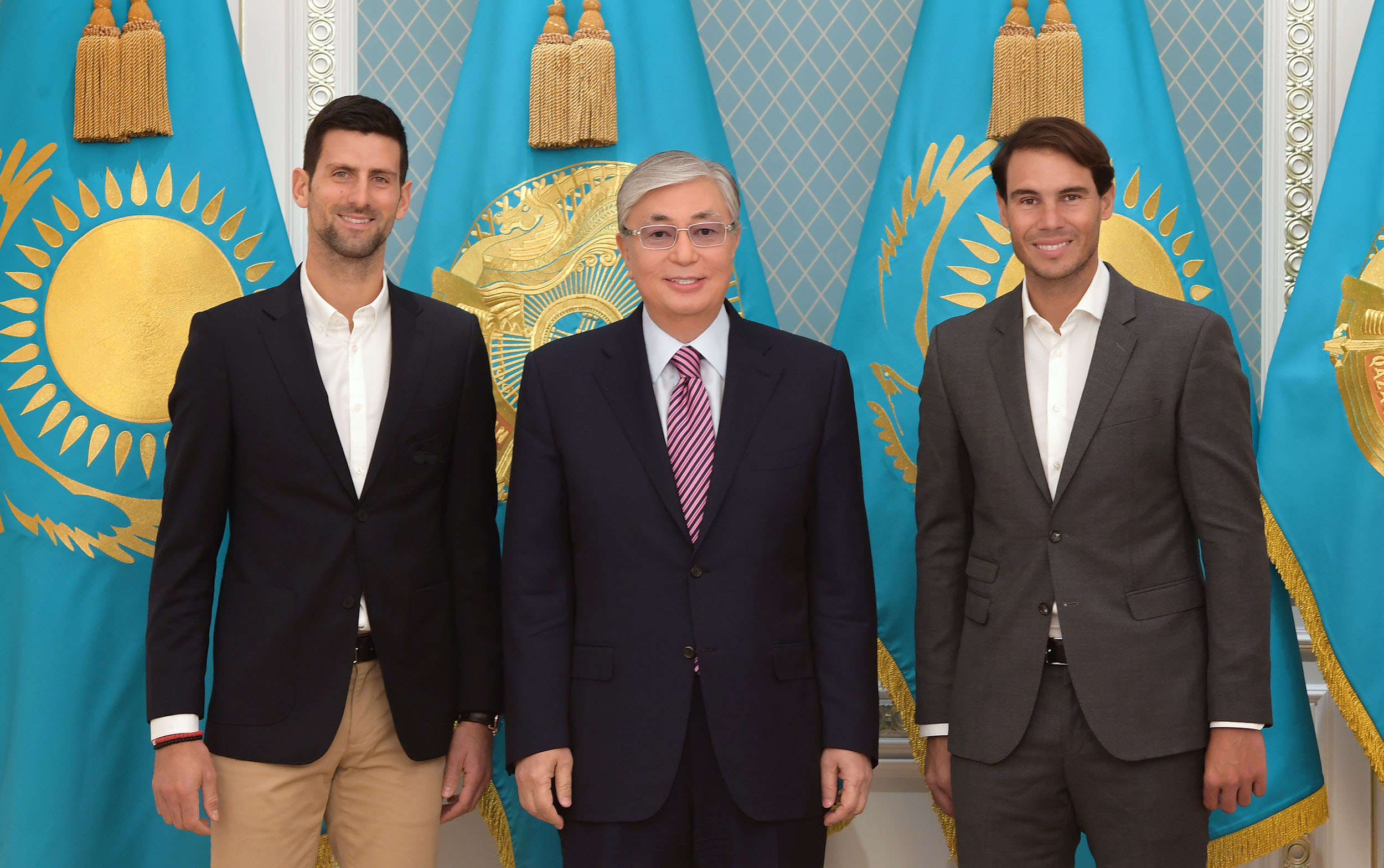 Prezıdent Rafael Nadal men Novak Djokovıchpen kezdesti