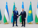 Asqar Mamın О́zbekstan Prezıdenti Shavkat Mırzıeevpen kelissózder ótkizdi