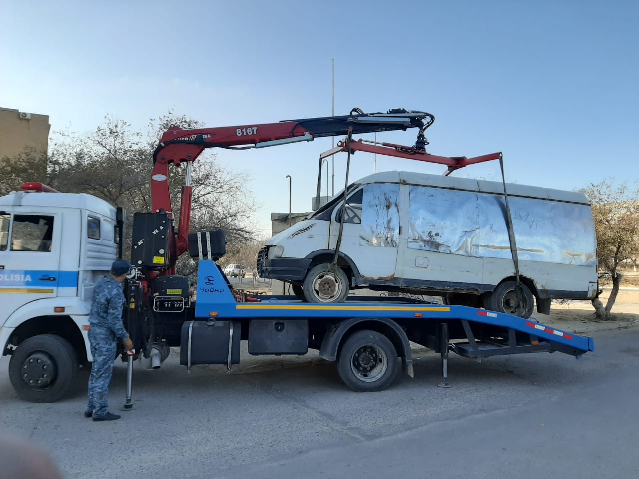 Polıseıler shaǵynaýdandarda qabyldaý aksııalaryn júrgizýde