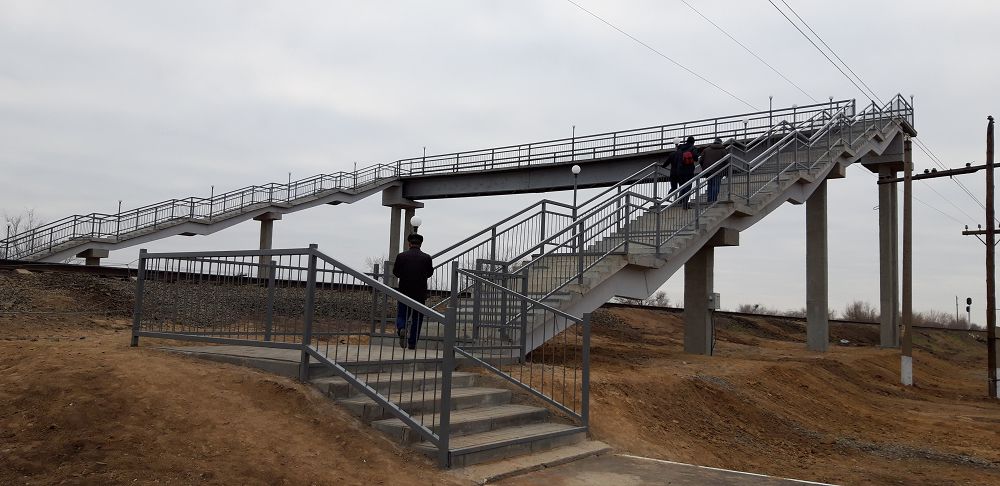 Shyńǵyrlaýda temir jol kópiri salyndy