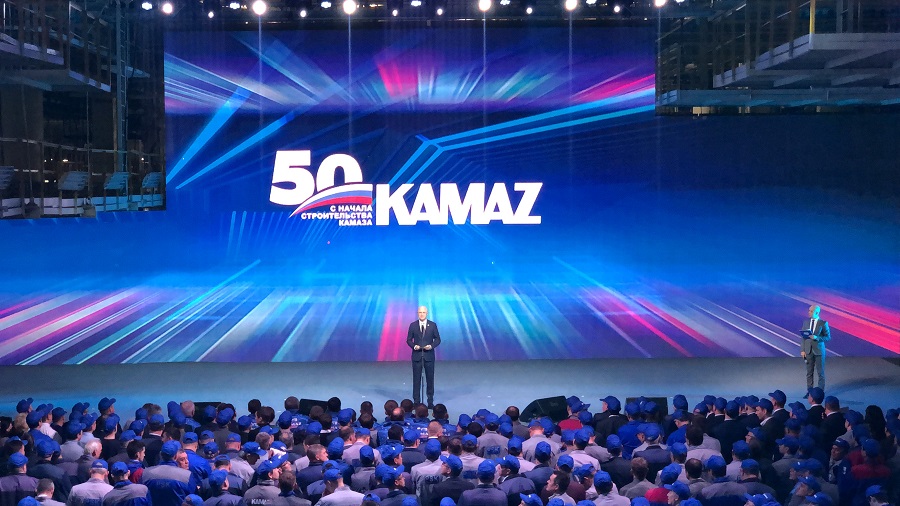 Roman Sklıar «KamAZ» zaýytynyń 50 jyldyǵyna arnalǵan is-sharaǵa qatysty