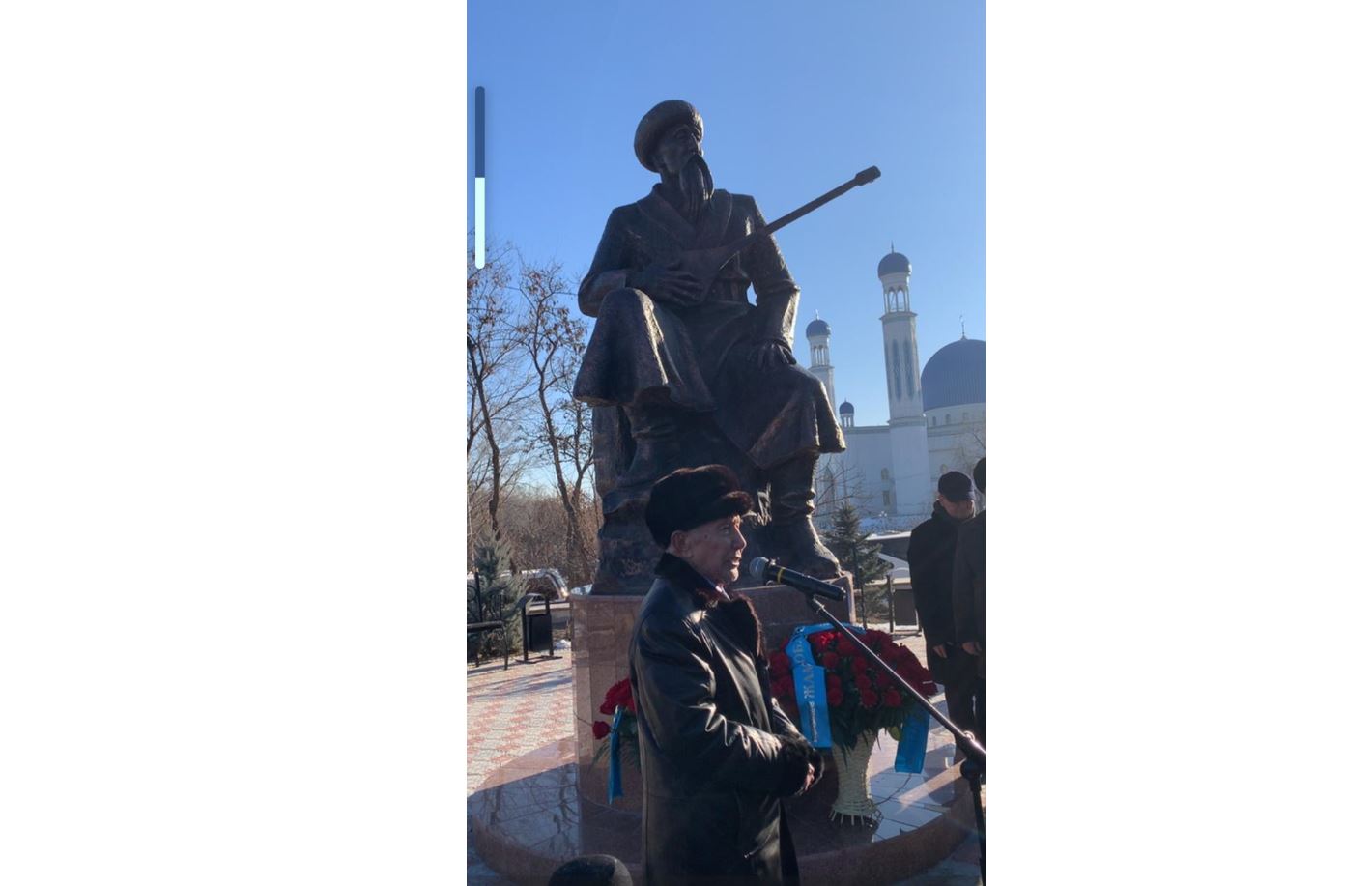 Tarazda Kenen Ázirbaev eskertkishi ashyldy