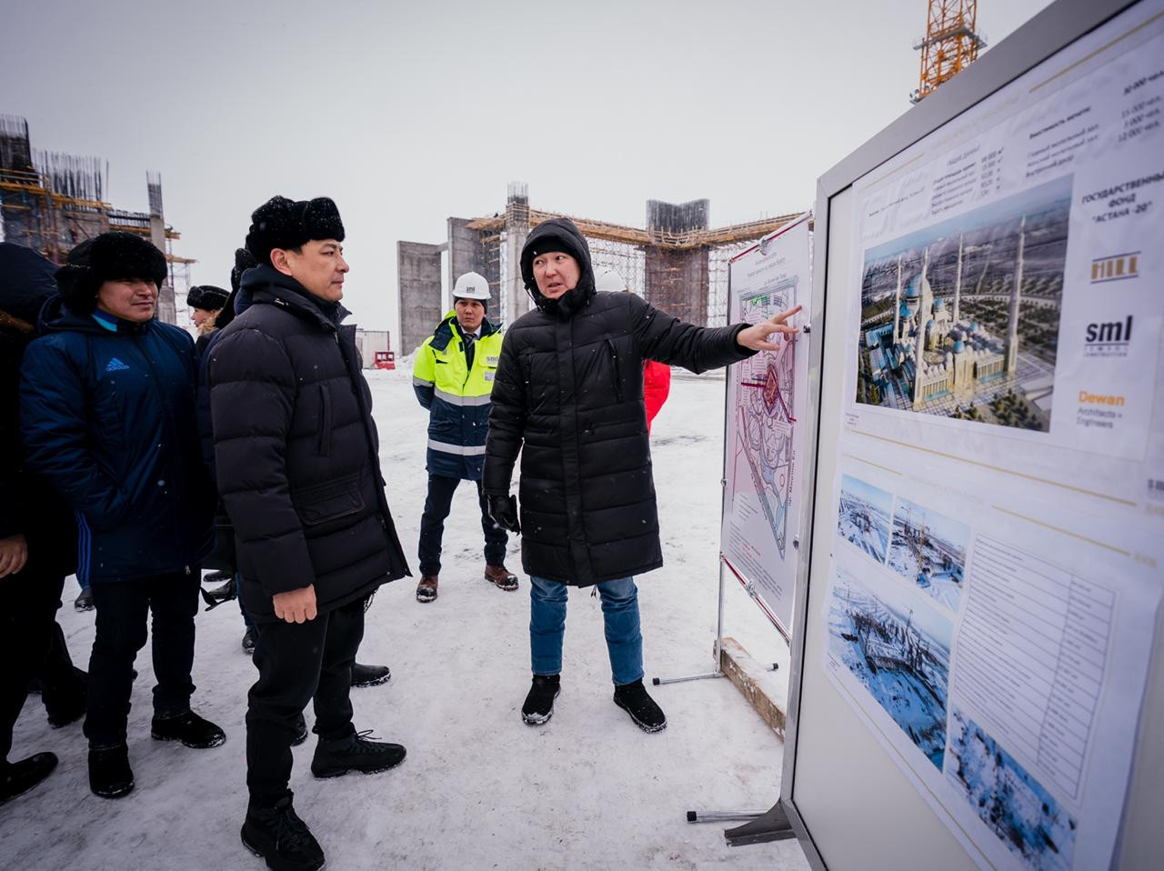 Elorda ákimi meshittiń qurylys barysymen tanysty