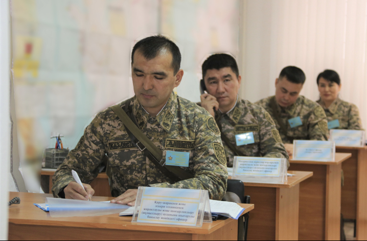 «Batys» О́ńQ-da áskerıler birlesken shtabtyq jattyǵýlardy ótkizýde