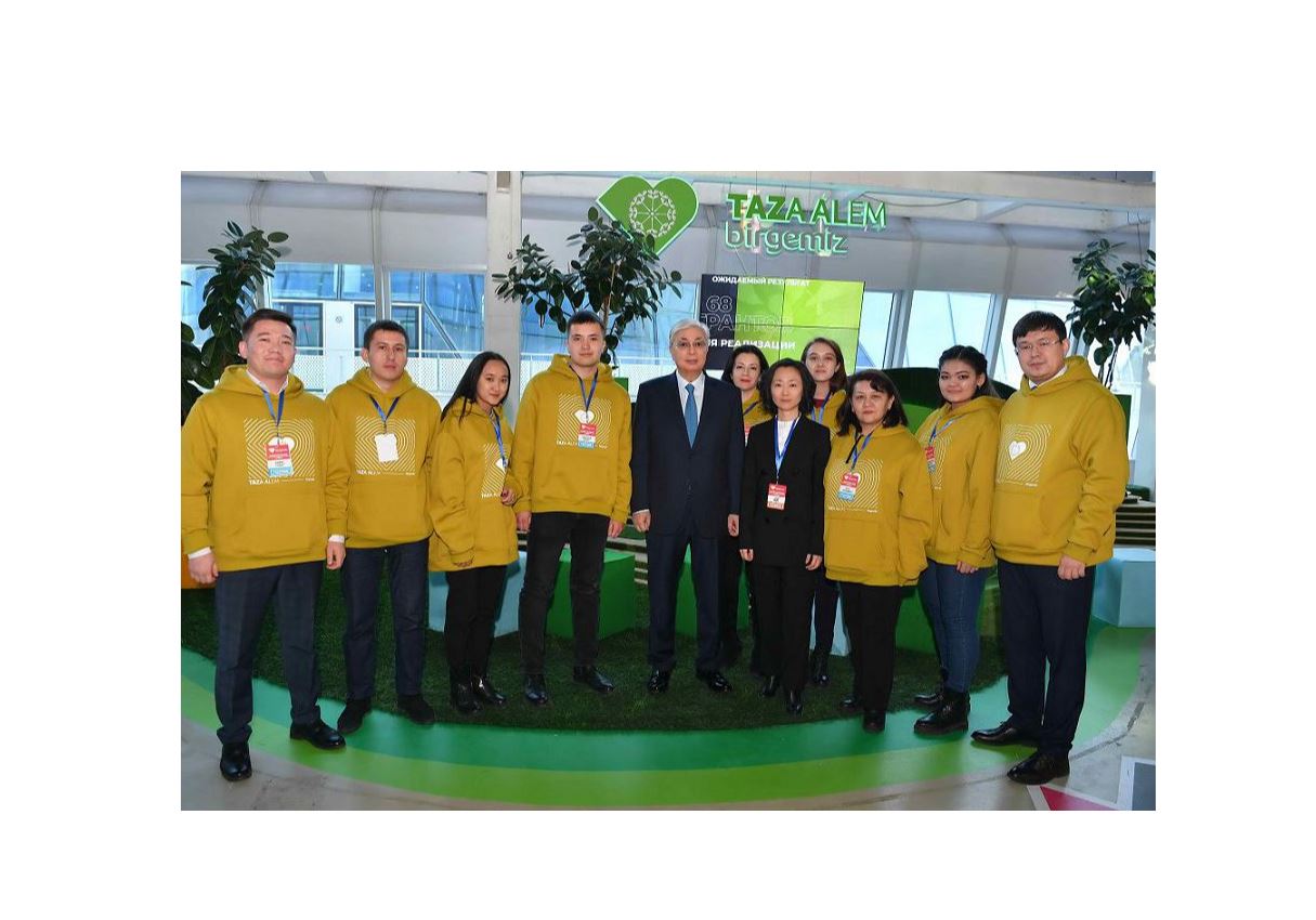 Prezıdent «Birgemiz» atty respýblıkalyq Volonterlar front-ofısiniń ashylý rásimine qatysty