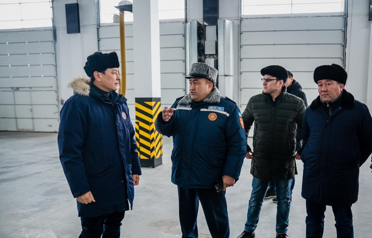 «Baıqońyr» aýdanynda órt sóndirý deposy ashylady