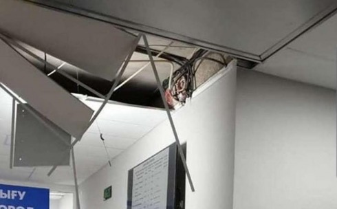 Qaraǵandy vokzalynyń tóbesi qulady