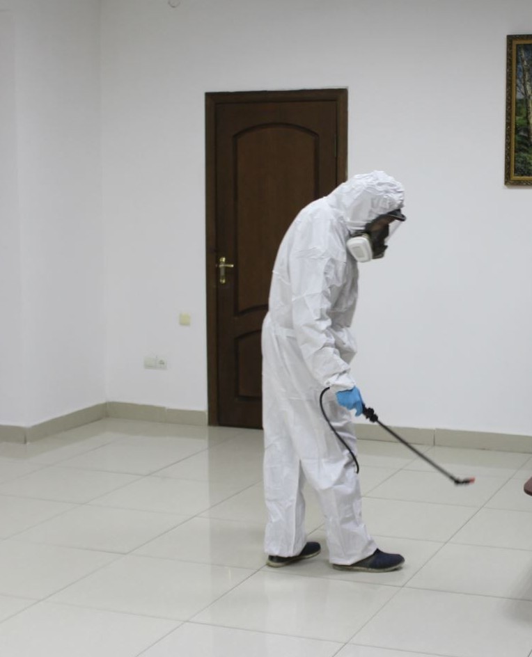 Qyzylorda: Polısııa departamentinde dezınfeksııa sharalary kúsheıtildi