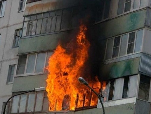 Rýdnyıda polıseıler múmkindigi shekteýli jandy órtten aman alyp qaldy