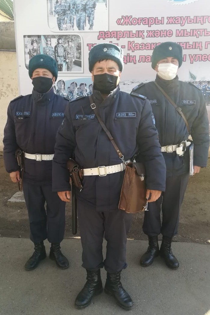 Oralda Ulttyq ulan sarbazdary tonaýshyny ustady