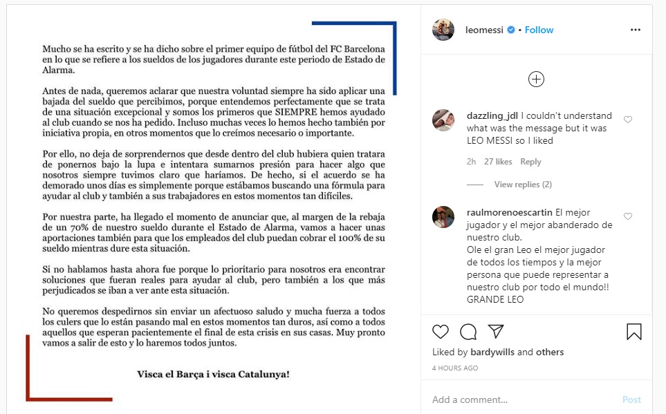 Messıdiń ınstagramy