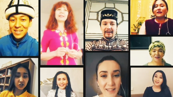 Túrki áleminiń ónerpazdary «Op mayda» ánin shyrqady