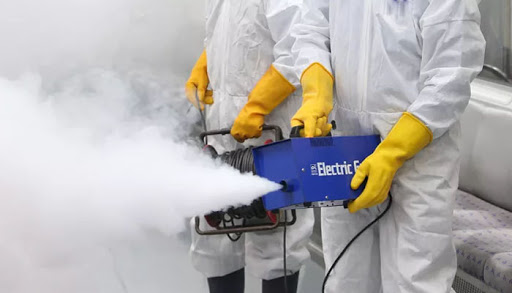 Kókshetaýda dezınfeksııalyq arka ornatyldy