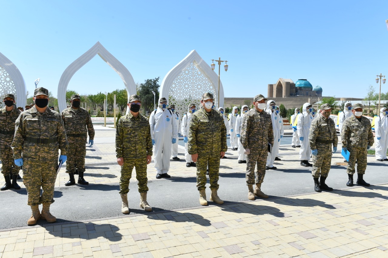 Túrkistan: Erikti áskerı jasaq quramynda 230 sarbaz sapqa turdy