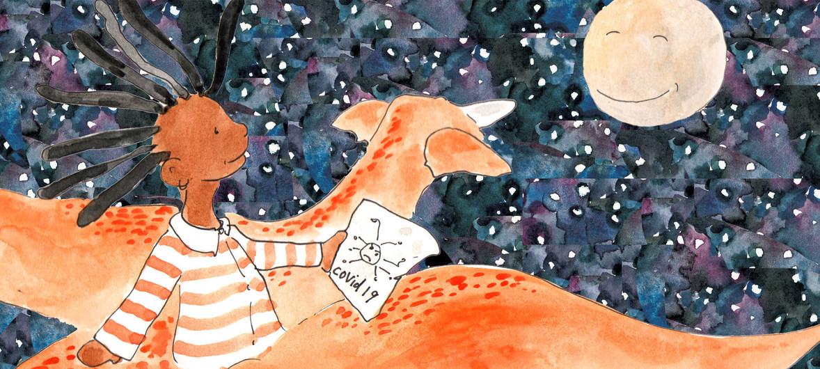 Balaǵa COVID-19-dy túsindiretin ertegi