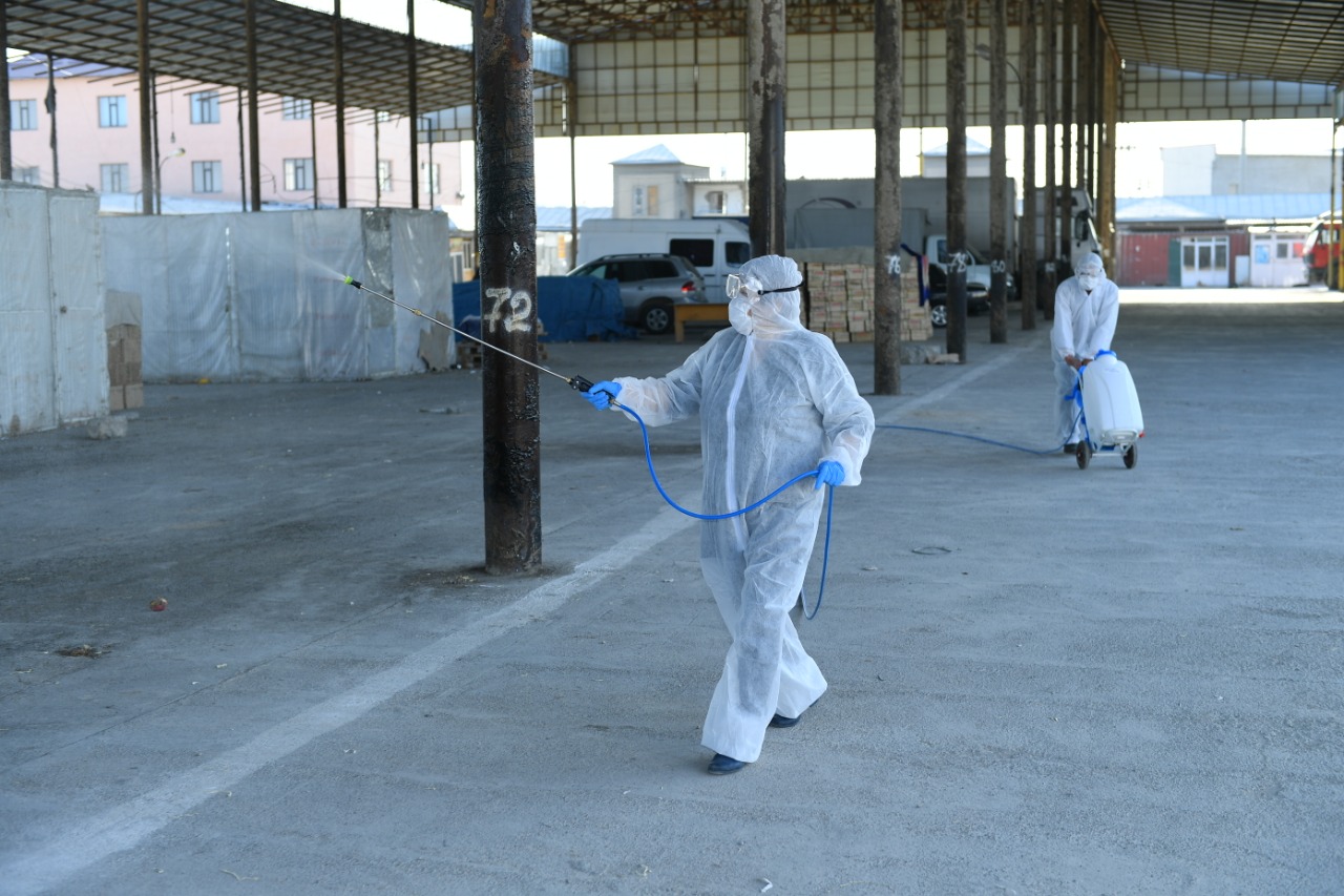 Túrkistanda mıllıon sharshy metrge jýyq jer zalalsyzdandyryldy