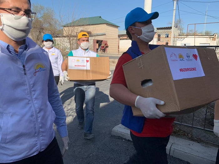 «Biz birgemiz!»: Túrkistandyq 10 myńnan astam otbasy qamtyldy