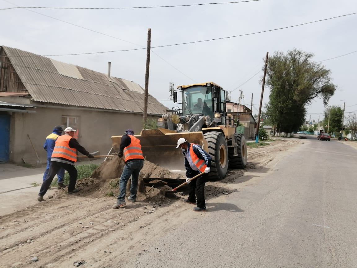 Taraz qalasynda kóptegen kóshe jóndeledi