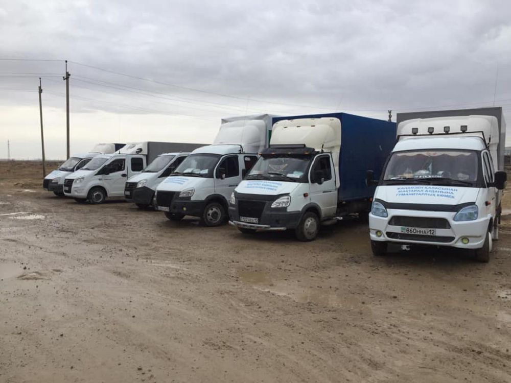 Jańaózennen Túrkistan oblysyna kómek jóneltildi