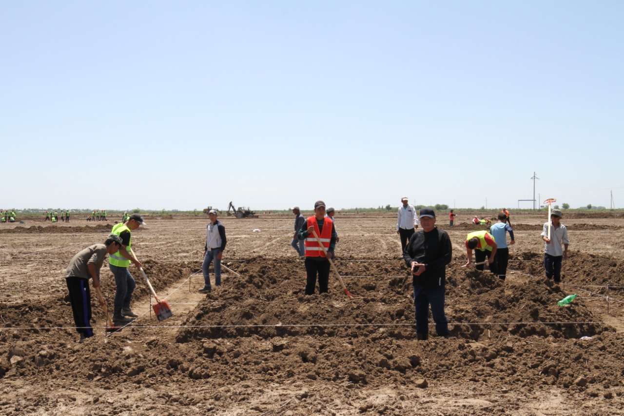 Túrkistan: Qurylys jumystaryna jergilikti turǵyndar tartylýda