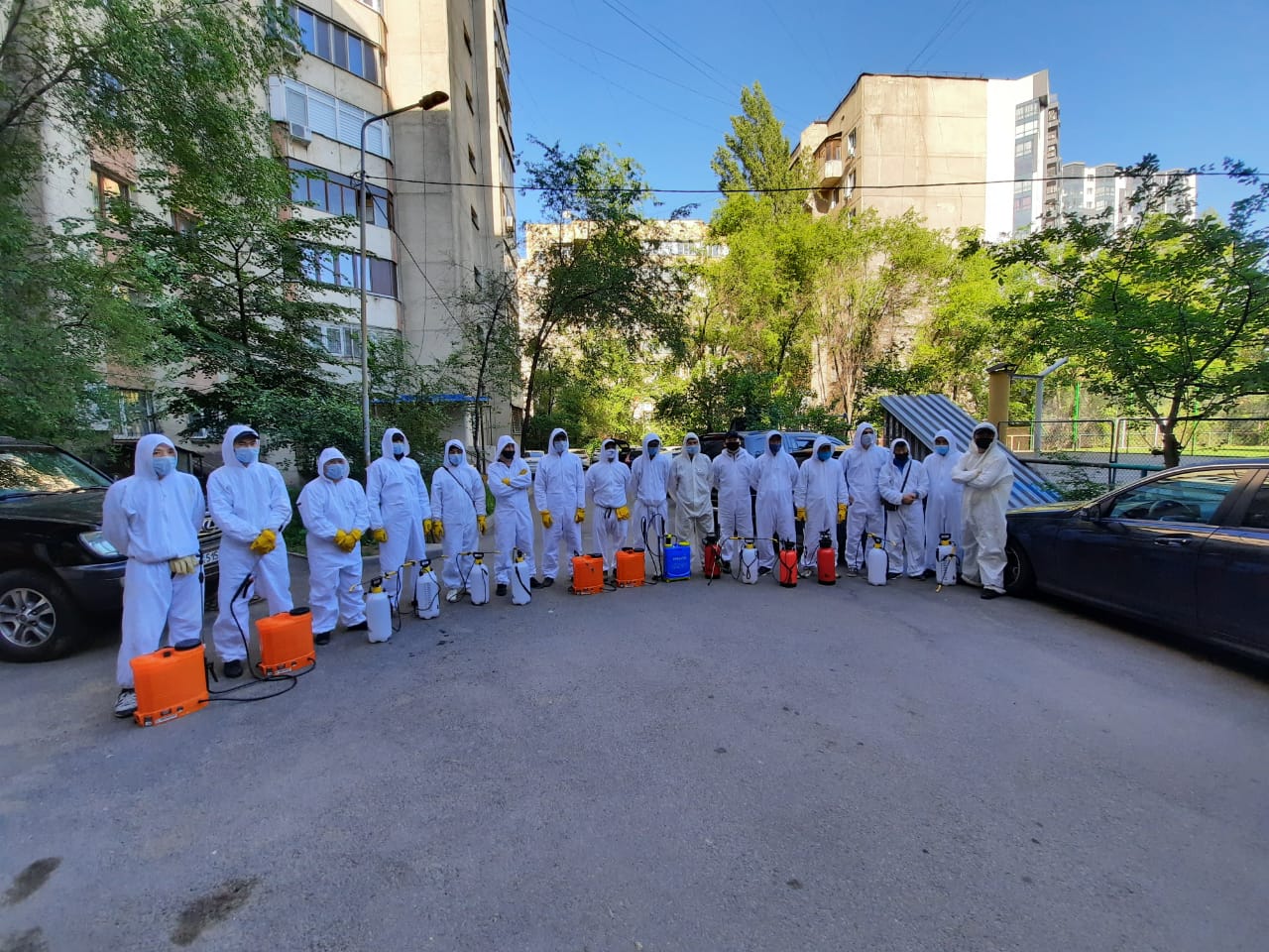 Almatyda 64 brıgada dezınfeksııamen aınalysady