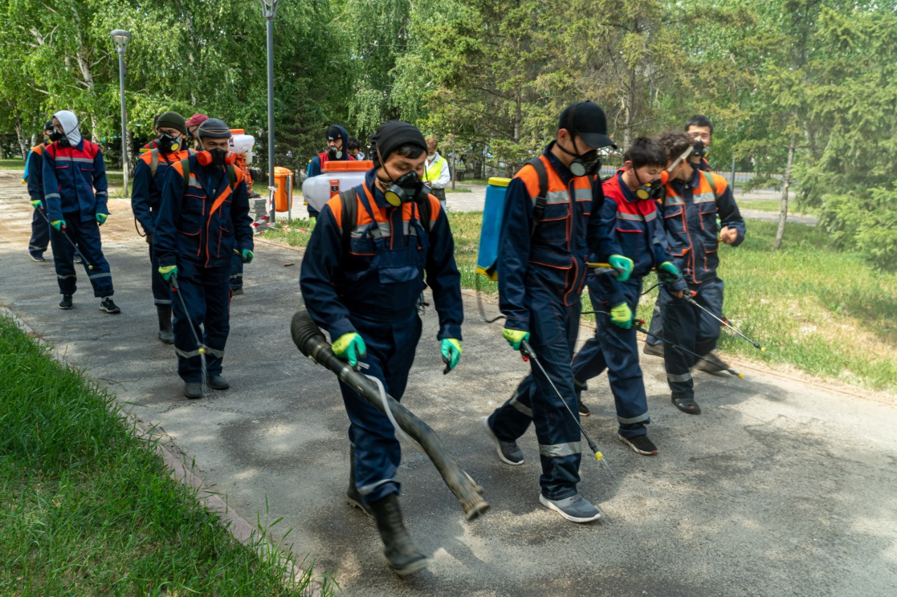 Nur-Sultanda dezınfeksııa jumystary jalǵasyp jatyr