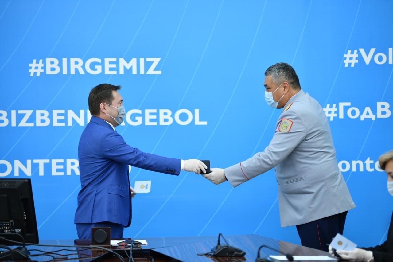 Shymkenttikter "Halyq alǵysy" medalimen marapattaldy