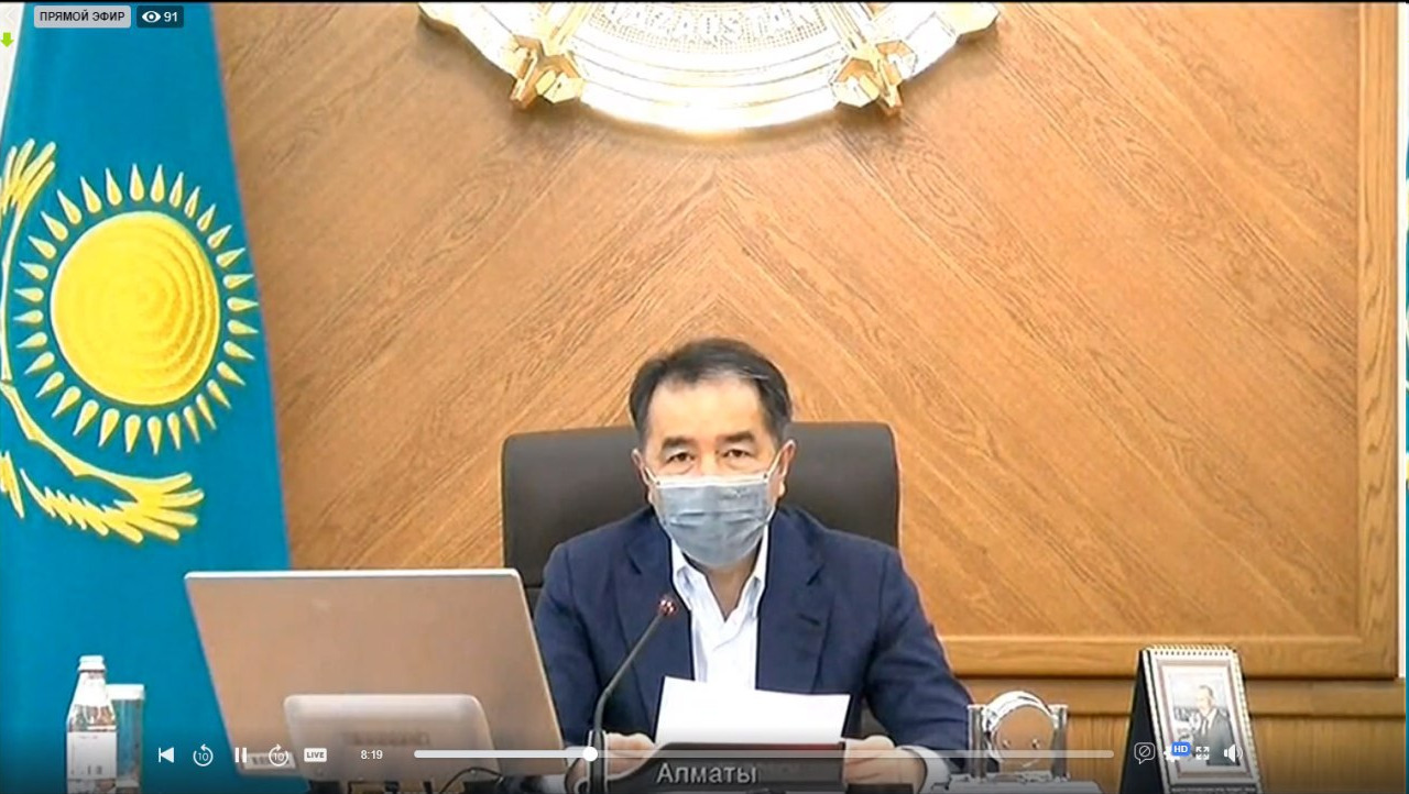 Baqytjan Saǵyntaev Almatydaǵy epıdemıologııalyq jaǵdaıdy baıandady